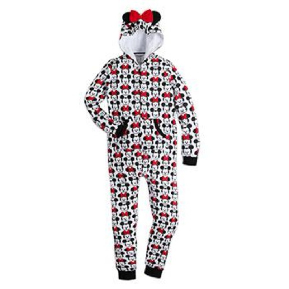 Disney Minnie Mouse MXYZ Onesie Pajama Adult Cozy Y2K Kawaii Cartoon